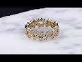 video - Petite Scattered Bezel Diamond Wedding Band