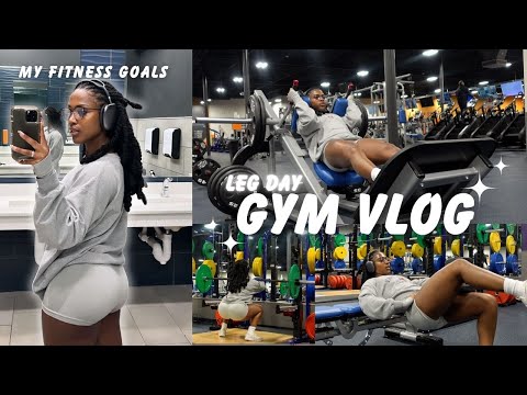 GYM VLOG: UPDATED LEG DAY ROUTINE & MY FITNESS GOALS