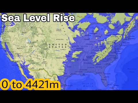 USA Flood Map | Sea Level Rise (0 - 4000m)
