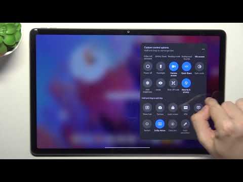 How to Edit Notification Panel Shortcuts on LENOVO Tab P12 – Quick Settings Menu