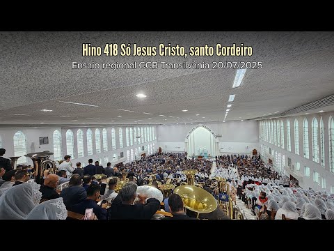 Hino 418 Só Jesus Cristo, santo Cordeiro - QUE COMUNHÃO DA IGREJA!