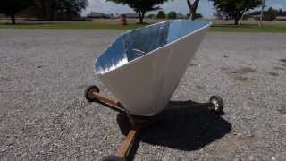 Solar Funnel Cooker And Rotating Platform