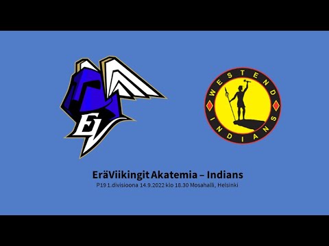 P19 1.div. EräViikingit Akatemia - Indians 14.9.2022