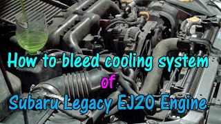 How to bleed the cooling system. Subaru Legacy 2007, BP5, EJ20 Engine