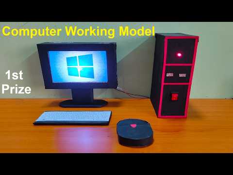 Computer Working Model for Science Exhibition | DIY Computer Parts Project for Students  craftpiller