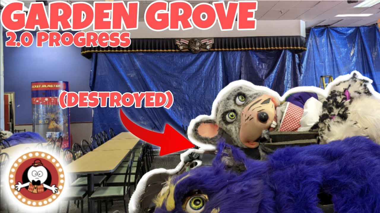 Chuck E Cheese's - Garden Grove, CA 2.0 Update (Animatronics Destroyed)