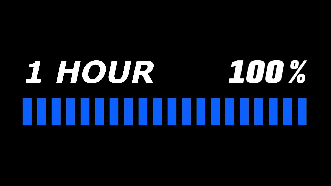 1 Hour Loading (Progress Bar) 4K/60fps