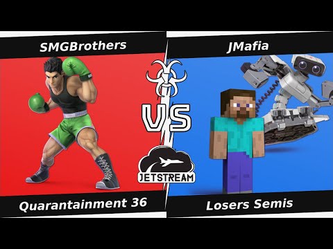 Quarantainment 36 Losers Semis - SMGBrothers (Little Mac) Vs. JMafia (Steve, ROB) - SSBU