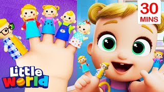 Finger Family Song With Nina And Nico + More Little World Sing Alongs And Nursery Rhymes