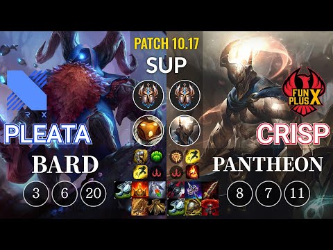 DRX Pleata Bard vs FPX Crisp Pantheon Sup - KR Patch 10.17