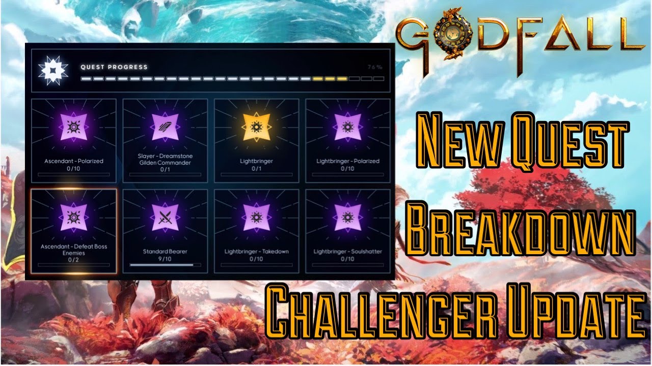 GodFall Challenger Update: Quest Feature Breakdown!