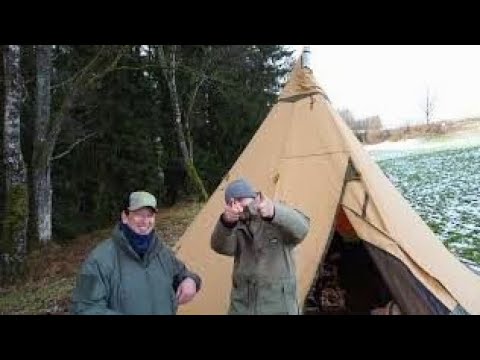 Cozy Winter Camping: 3 Days Tentipi 9 Hot Tent Heated Tepee