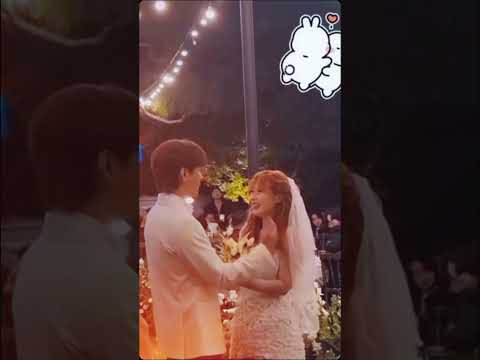 the first kiss of hyuna and yong junhyung as a married couple 💏