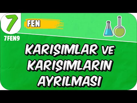 Karışımlar ve Karışımların Ayrılması 📗 7. Sınıf Fen #2025