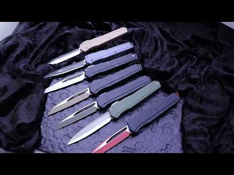 Автоматический выкидной нож Microtech Cypher II D/E Stonewash Standard OD Green (1242-10OD)