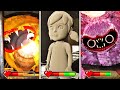 Joyville 1 2 All FINAL BOSSES ENDINGS With HEALTHBARS Behind The Scenes