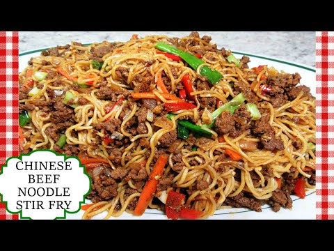 Chinese Beef Noodle Stir Fry | Beef Stir Fry with...
