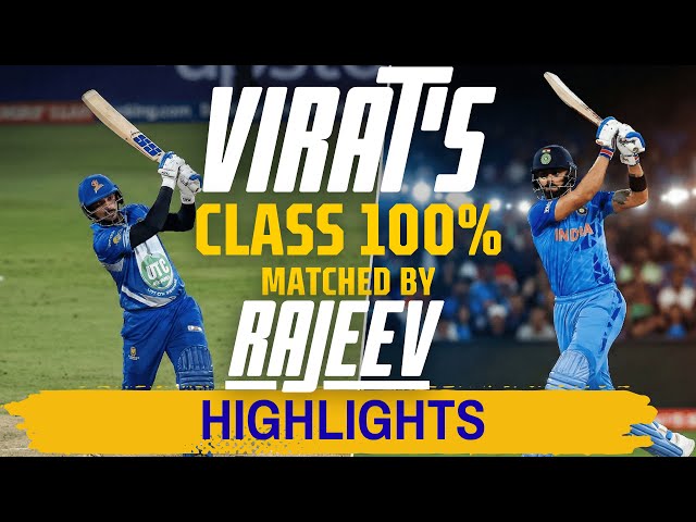 Virat’s Class 100% Matched by Rajeev || Unbelievble Century – Highlights|| Celebrity Cricket League