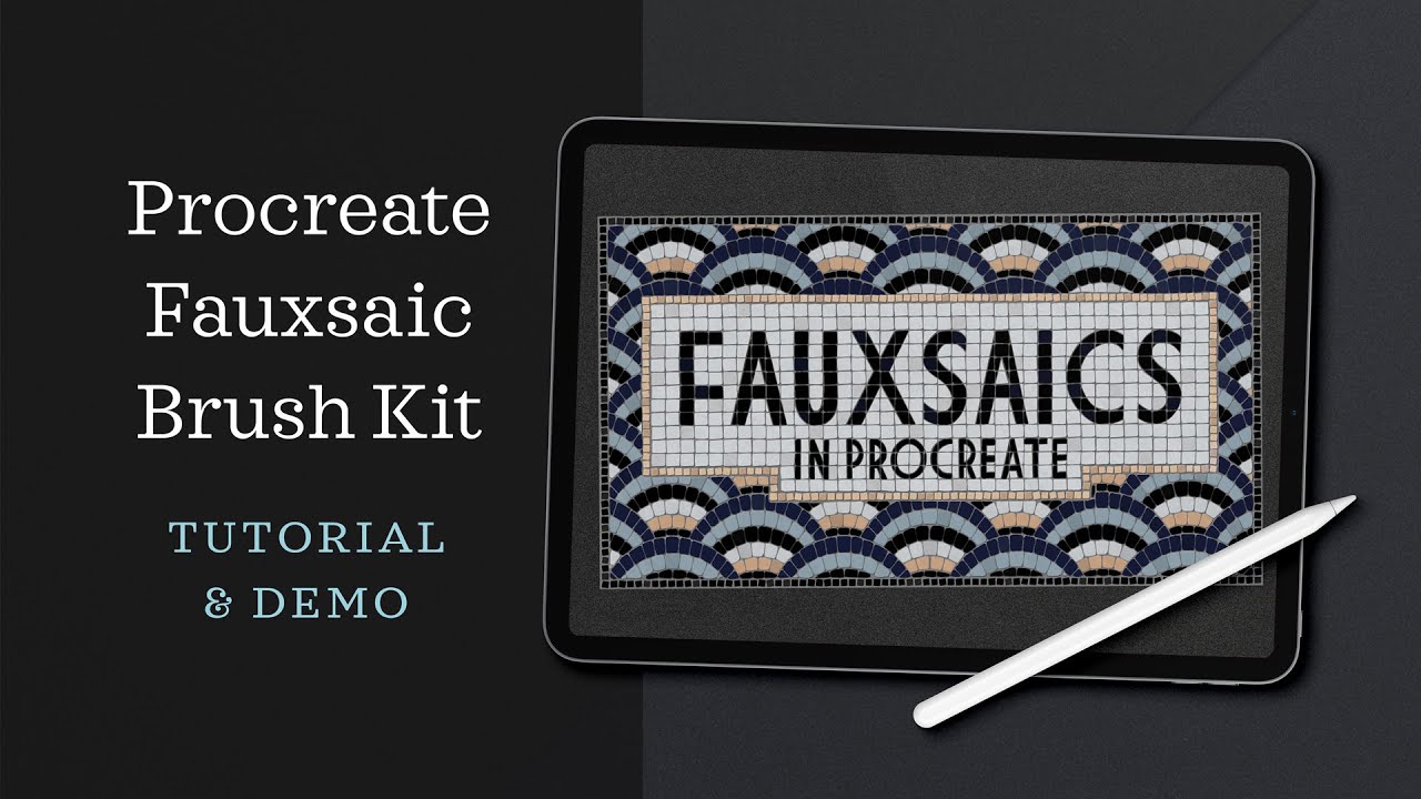 Procreate Fauxsaics Brush Kit – Tutorial & Demo