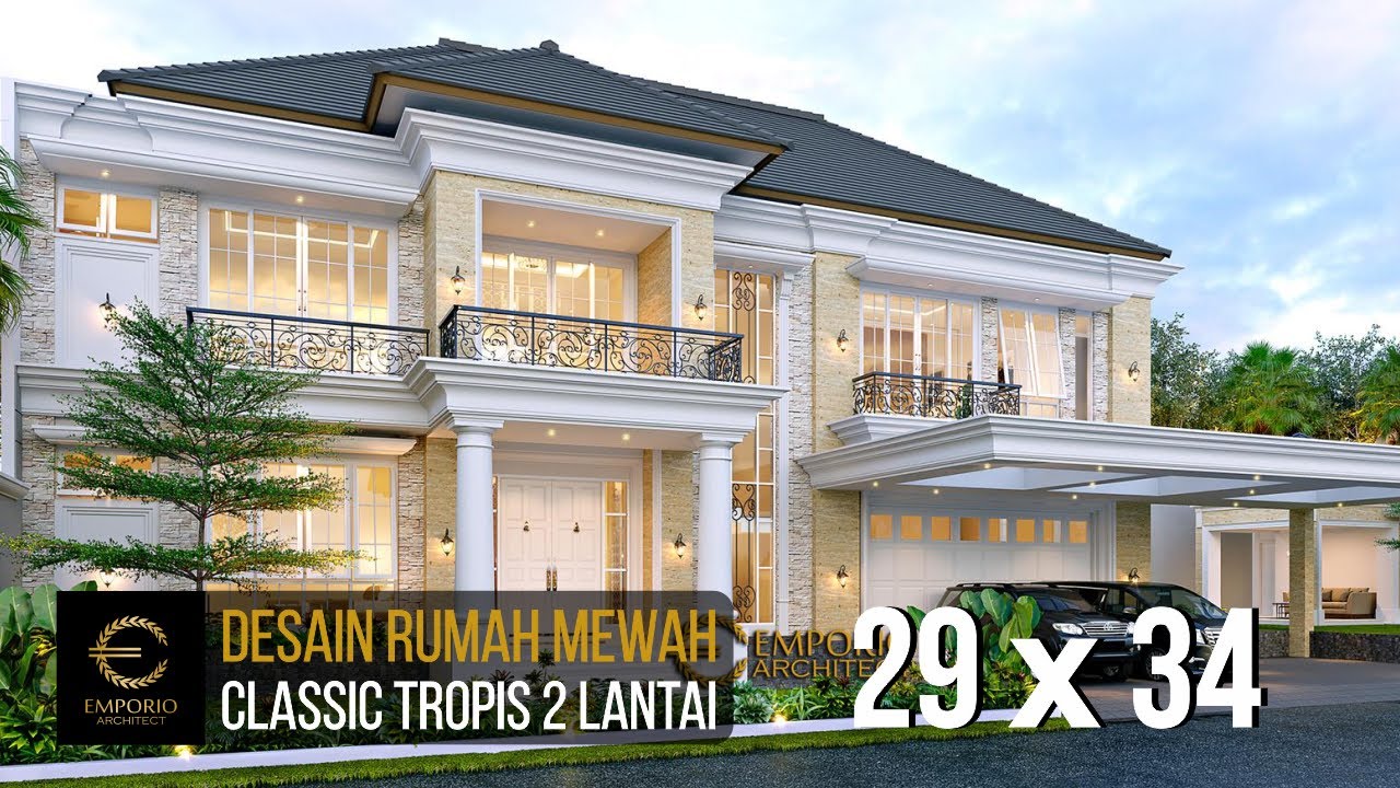 Video 3D Desain Rumah Klasik 2 Lantai Bapak AF 1062 - Bekasi