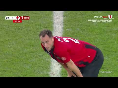 GOOOL! U Cluj - Csikszereda 4-1. Eppel reduce din diferență! Mingea l-a lovit în față pe portar