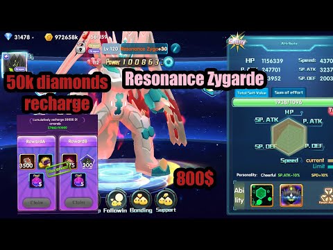 800$ recharge for Resonance Zygarde😅 - Pokeland Legends