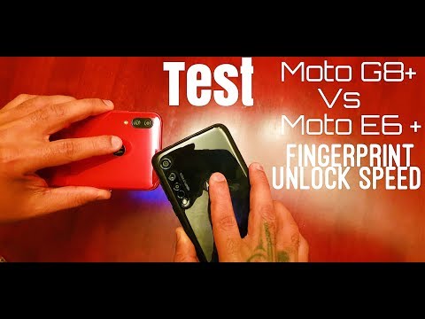 Moto G8 Plus Vs Moto E6 Plus Fingerprint Unlock Speed Test