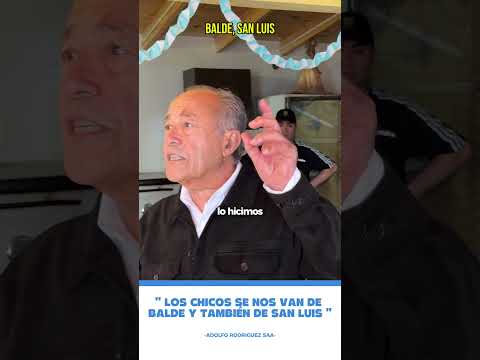 Los chicos se nos van de balde y también de San Luis !