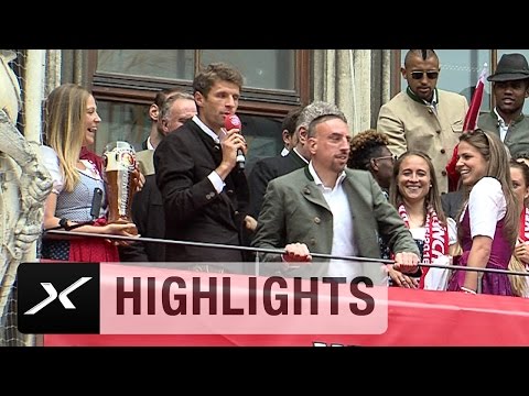 Professor Franck Ribery kontert: "Hau ab Thomas Müller" | Meisterfeier des FC Bayern München