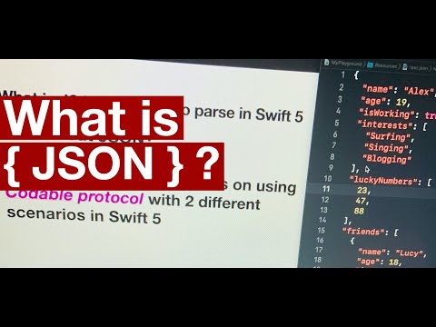 Learn JSON and how to parse in Swift 5 using Xcode 12.4  in 2021 (Part 1/2)