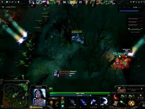 Dota 2 DaggeRnaut Mirana Arrow Tinker's Dagger place