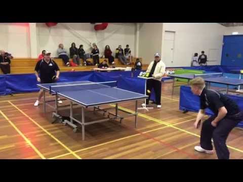 2015 Winter Super 8's Table Tennis - Wayne v Joel