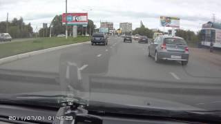 preview picture of video 'Неприятный случай на дороге Нижнекамска с034вн'