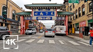 |4K| Driving in Chicago - Chinatown to South Loop - Moody Day - HDR - USA - 2023
