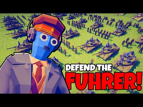 TABS German Army FUHRER DEFENSE! - Totally Accurate Battle Simulator (WW2 Mods)