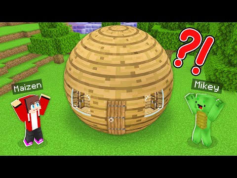 Maizen Bro - JJ and Mikey Built SPHERE HOUSE in Minecraft! - Parody Story(MaizenTV)