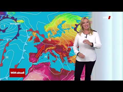 Claudia Kleinert in durchsichtiger Bluse - WDRaktuell - 20. Juni 2017 #wetter #weather