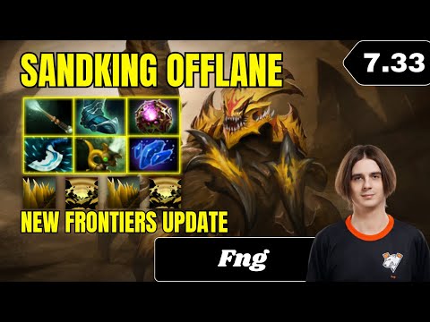 Patch 7.33 - Fng Sandking Offlane NEW PATCH Gameplay - Dota 2 Full Match Gameplay