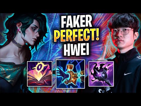 FAKER PERFECT GAME WITH HWEI! - T1 Faker Plays Hwei MID vs Syndra! | Season 2025