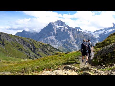 Hiking through the Jungfrau region of The Swiss Alps