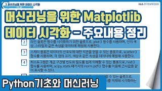 파이썬 머신러닝 강의 03-7 - 파이썬 Matplotlib 데이터 시각화 주요 정리