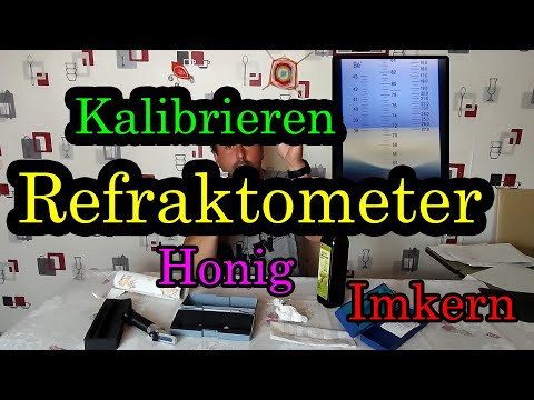 Calibrating refractometers to measure the water content of honey
