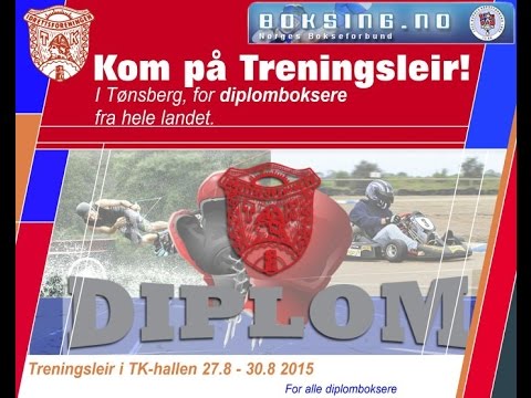 Treningsleir for diplomboksere 27.8 - 30.8 2015