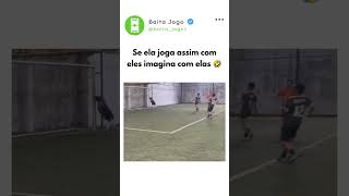 Nasce a nova Alisha Lehmann do futebol feminino #futebol #shorts #gol #brasil