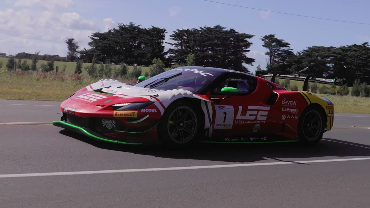 David Brabham leads GT field across San Remo bridge