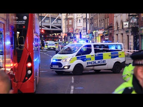 London Bridge attack - Emergency services responding + on scene
