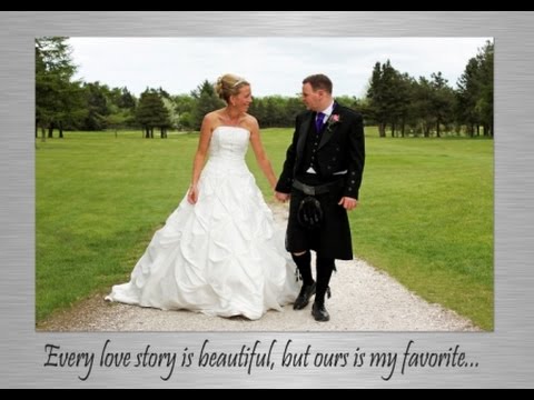 Mr & Mrs C. Hawthorne Wedding photo montage - Music Tim McGraw & Faith Hill's It's your love