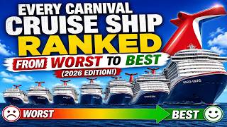 Every Carnival Cruise Ship RANKED from Worst to Best (2026 Edition!)