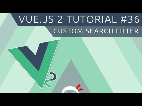 Vue JS 2 Tutorial 36 Custom Search Filter