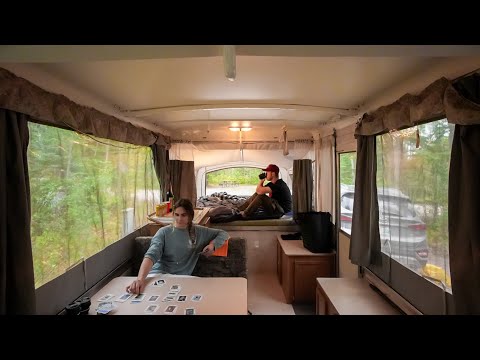 Unseren Klappwohnwagen zum ersten Mal benutzen